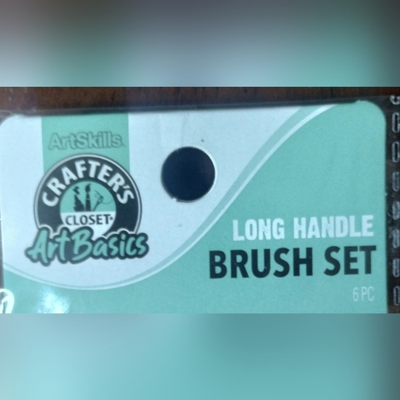 2 New six packs of long handled artskills Crafters paint brushes crafts, T12MIS - Picture 4 of 4